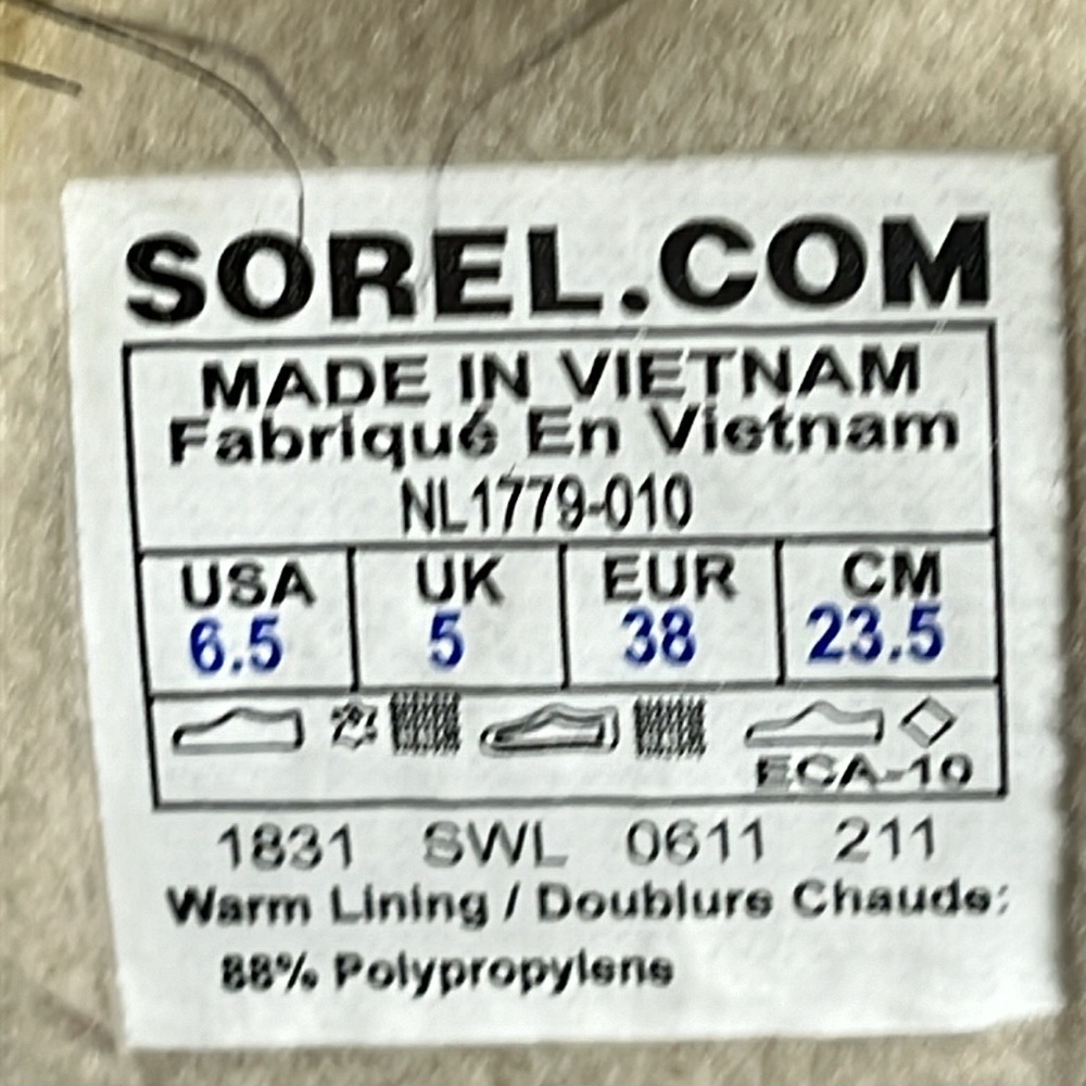 Sorel Tofino ll Coated Canvas Fur Lace
Up Winter Boots Women's Size 6.5 EU 38 - Picture 9 of 16